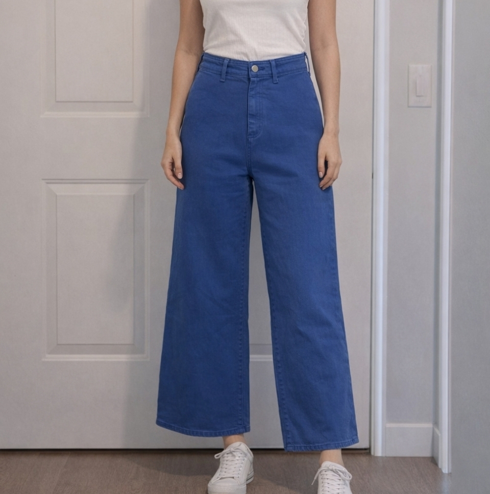 Universal Thread Women’s Sailor Wide Leg Jeans Size 2,16 & 14 High Rise Cotton